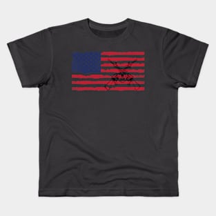 U.S Flag With gun Kids T-Shirt